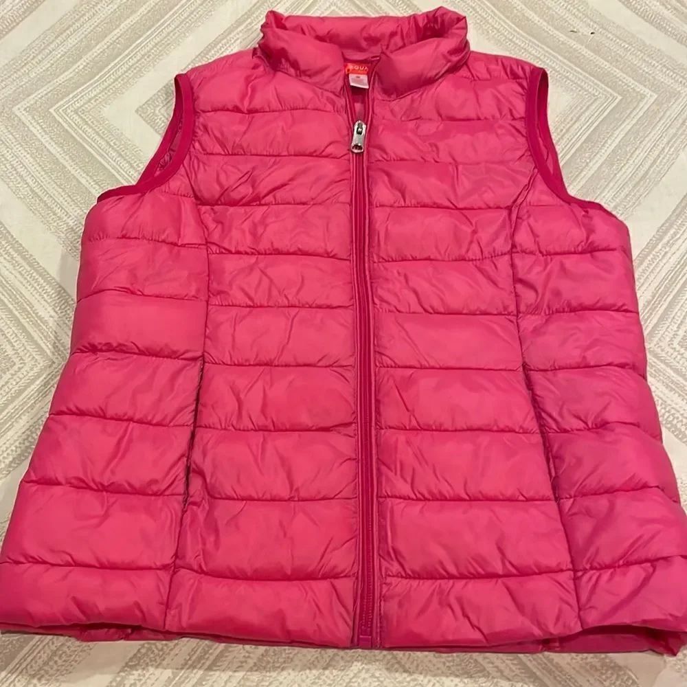 Aqua Girls Hot Pink Girls Puffer Vest Size Medium